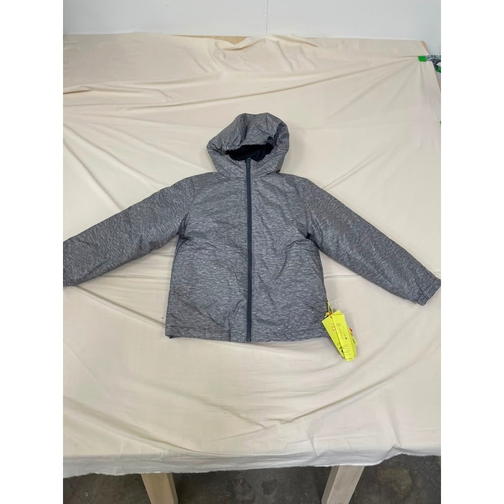 All in Motion Kids 3-in-1 Systems Jacket Gray Heather Winter Coat Hooded Size M